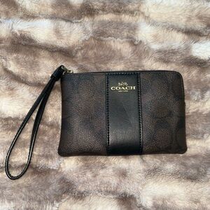 Coach Black Wristlet